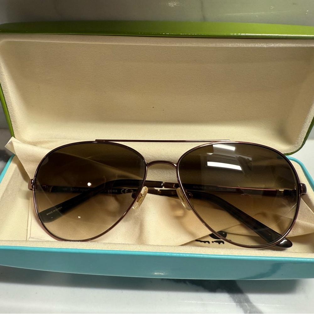 Kate Spade Brown Aviator Sunglasses - Picture 2 of 9